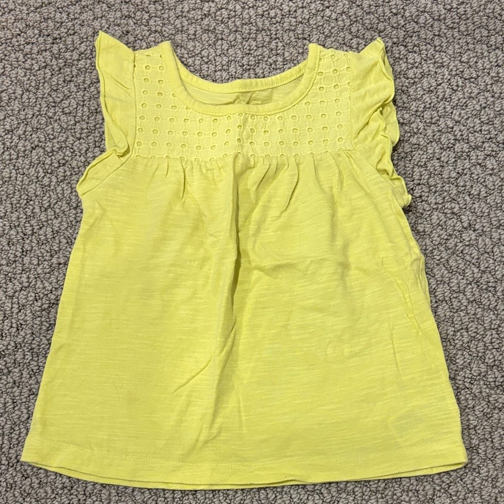 Cherokee Lemon Ruffle Sleeve dress 3T